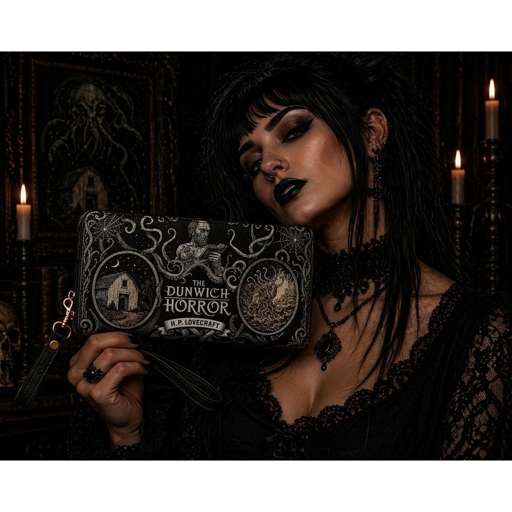 The Dunwich Horror‎ Wallet Horror Goth Halloween H P Lovecraft New NWT Cthulhu